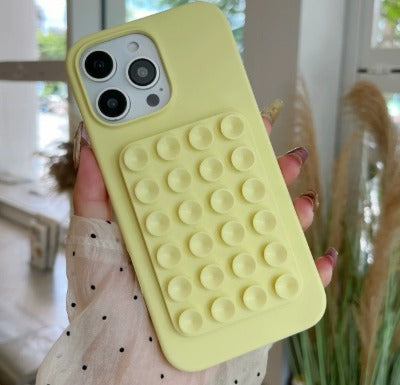 Premium MagSafe Silicone Suction Grip Case (Super Sticky + Shockproof)