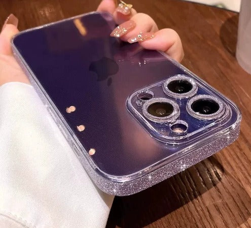 iPhone 16 Glitter Edge Case (Anti-Yellow + Shockproof)