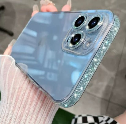 iPhone 16 Glitter Edge Case (Anti-Yellow + Shockproof)