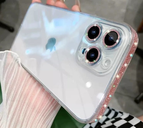 iPhone 16 Glitter Edge Case (Anti-Yellow + Shockproof)
