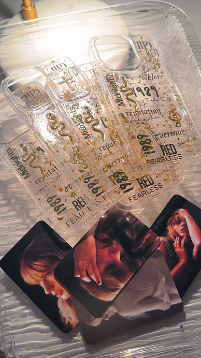 iPhone 16 Taylor Swift Golden Charms (TS Eras Glitter Edition)